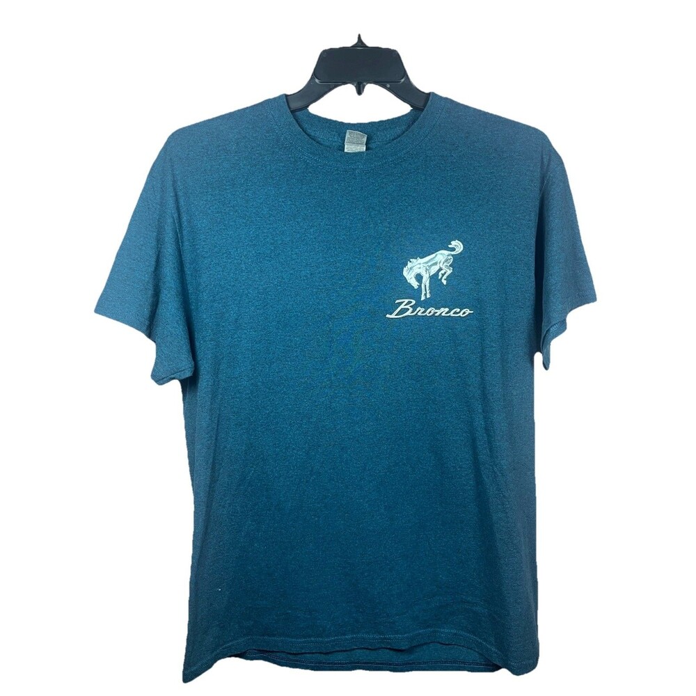 Gildan T-shirt Bronco Hit the Off Road Midnight Blue Ford Trucks Men’s Sz Large